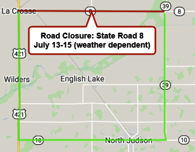 SR 8 closure scheduled to start July 13